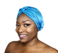 Load image into Gallery viewer, Secure - Luxurious Satin Sleep Turban Bonnet