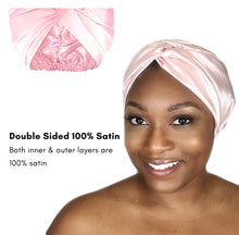 Load image into Gallery viewer, Secure - Luxurious Satin Sleep Turban Bonnet