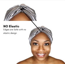 Load image into Gallery viewer, Secure - Luxurious Satin Sleep Turban Bonnet