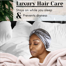 Load image into Gallery viewer, Secure - Luxurious Satin Sleep Turban Bonnet