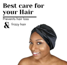 Load image into Gallery viewer, Secure - Luxurious Satin Sleep Turban Bonnet