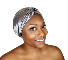 Load image into Gallery viewer, Secure - Luxurious Satin Sleep Turban Bonnet