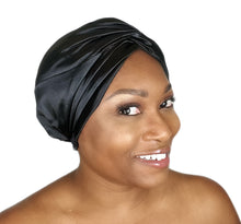 Load image into Gallery viewer, Secure - Luxurious Satin Sleep Turban Bonnet