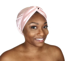 Load image into Gallery viewer, Secure - Luxurious Satin Sleep Turban Bonnet